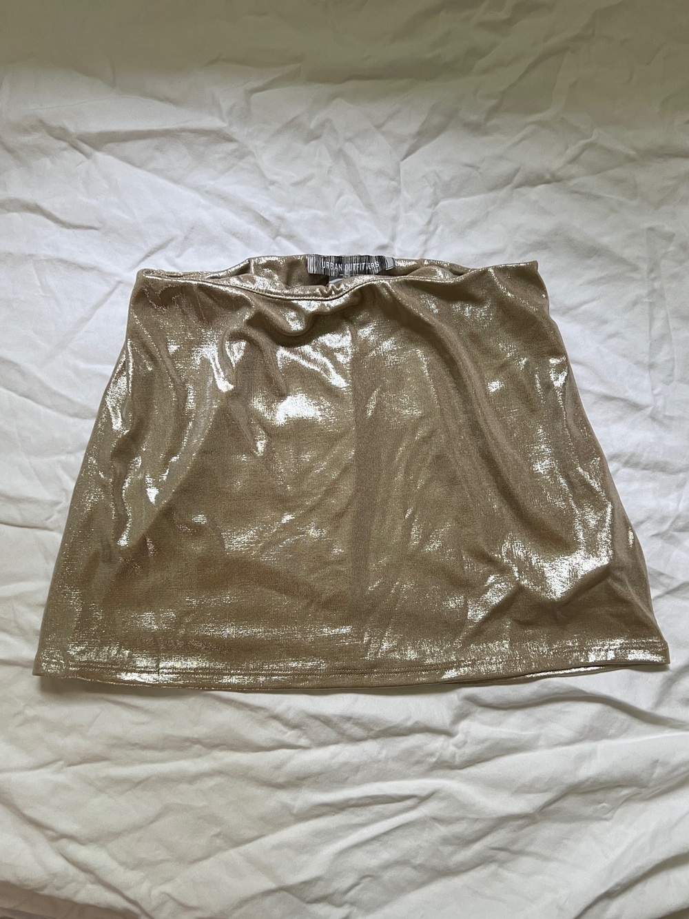 Urban Outfitters Champagne Gold Mini Skirt